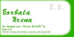 borbala mrena business card